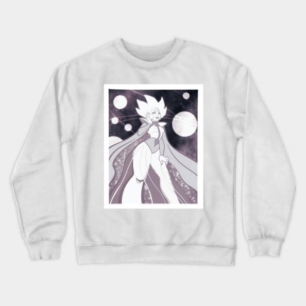 White Queen Crewneck Sweatshirt by miniyuna